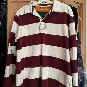 Classic Orvis striped rugby, perfect condition!